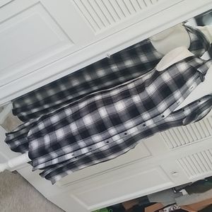 Black flannel high-low dress size xs